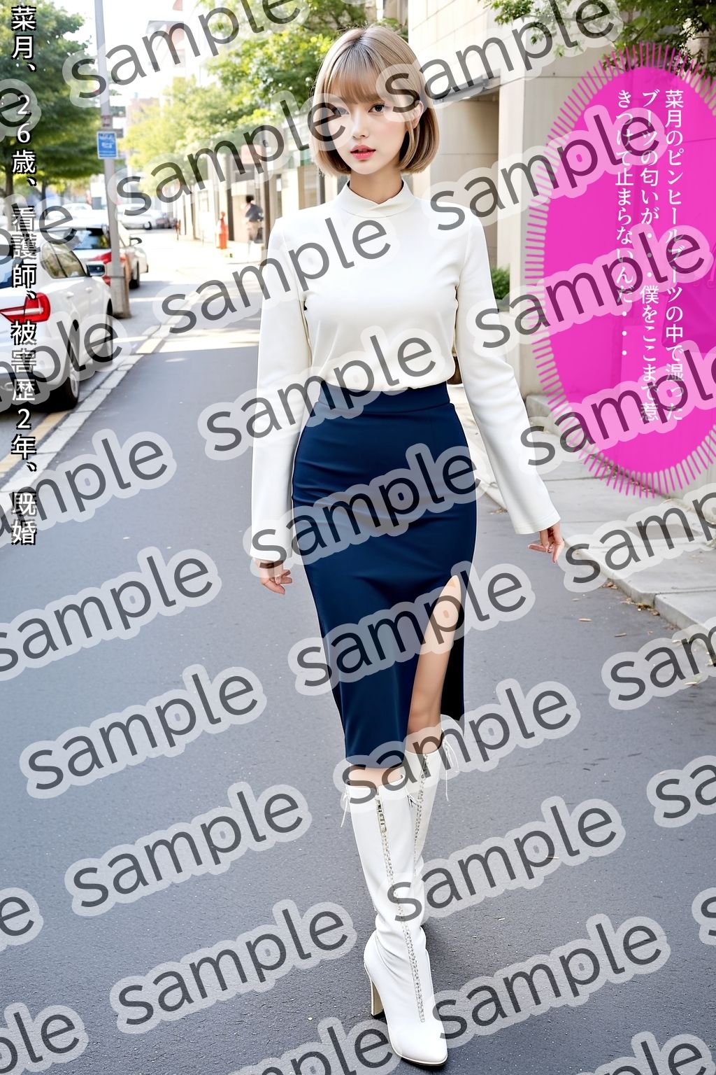 サンプル画像4:ストーカー盗撮〜ハイヒールブーツ美脚美女編〜 vol.4（最終巻）(あらぶるま18＋) [d_578047]