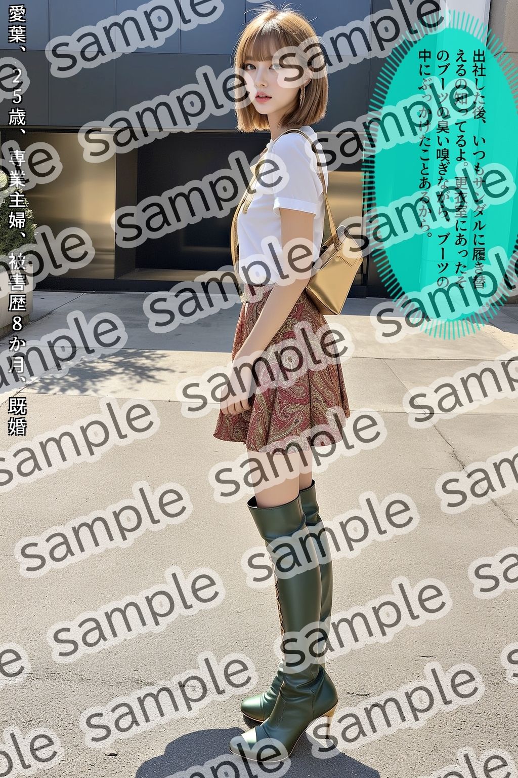 サンプル画像5:ストーカー盗撮〜ハイヒールブーツ美脚美女編〜 vol.4（最終巻）(あらぶるま18＋) [d_578047]