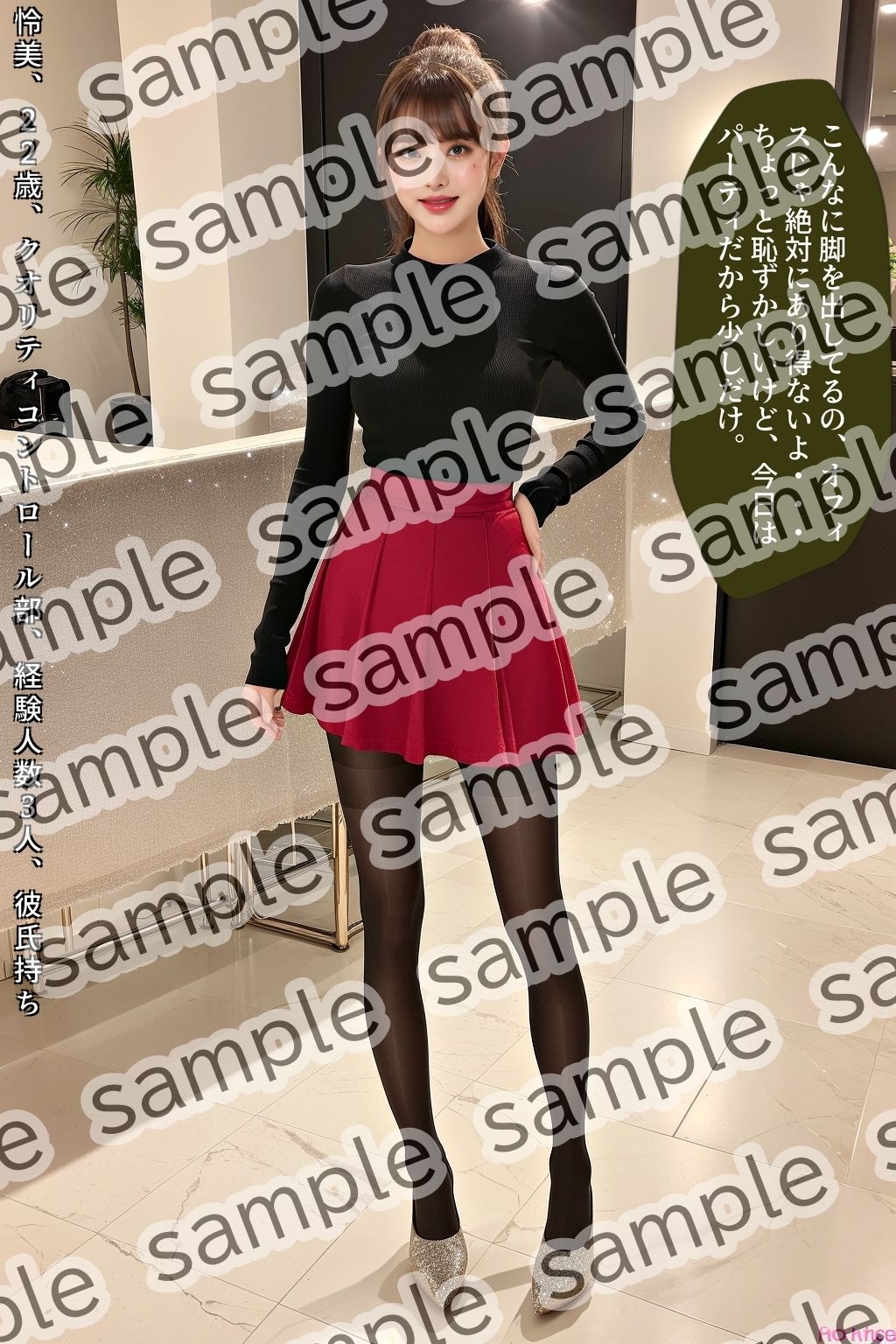 サンプル画像2:職場の後輩OLがエロいパンプス＆ミニスカ＆黒ストでもう我慢できない vol.5（最終巻）(あらぶるま18＋) [d_578054]