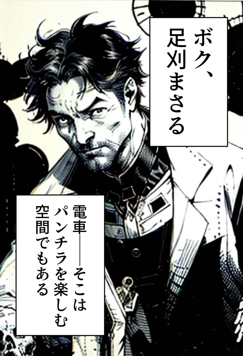 サンプル画像1:足刈がイク！  パンチラ電車編(コーンパン) [d_578071]