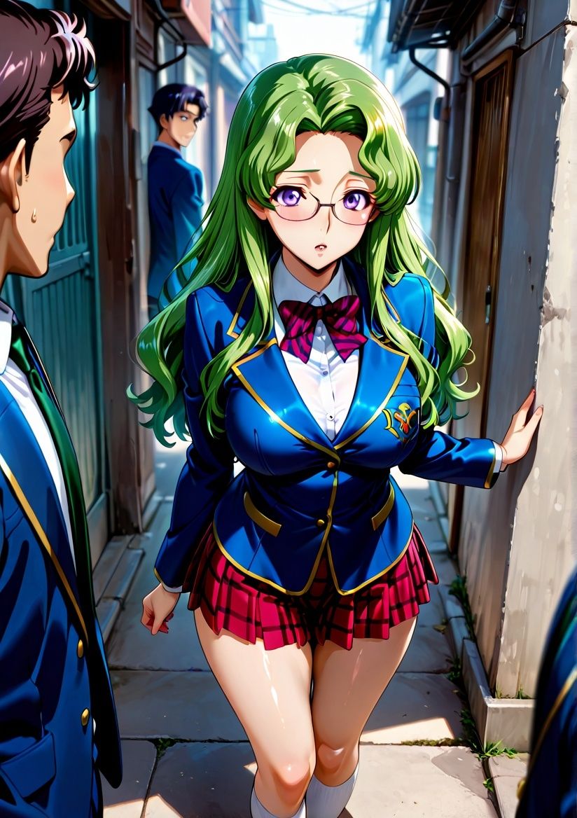 サンプル画像1:クラスの一軍女子 ニーナ・アインシュ〇イン は発情期(月が満ちるとき) [d_578106]