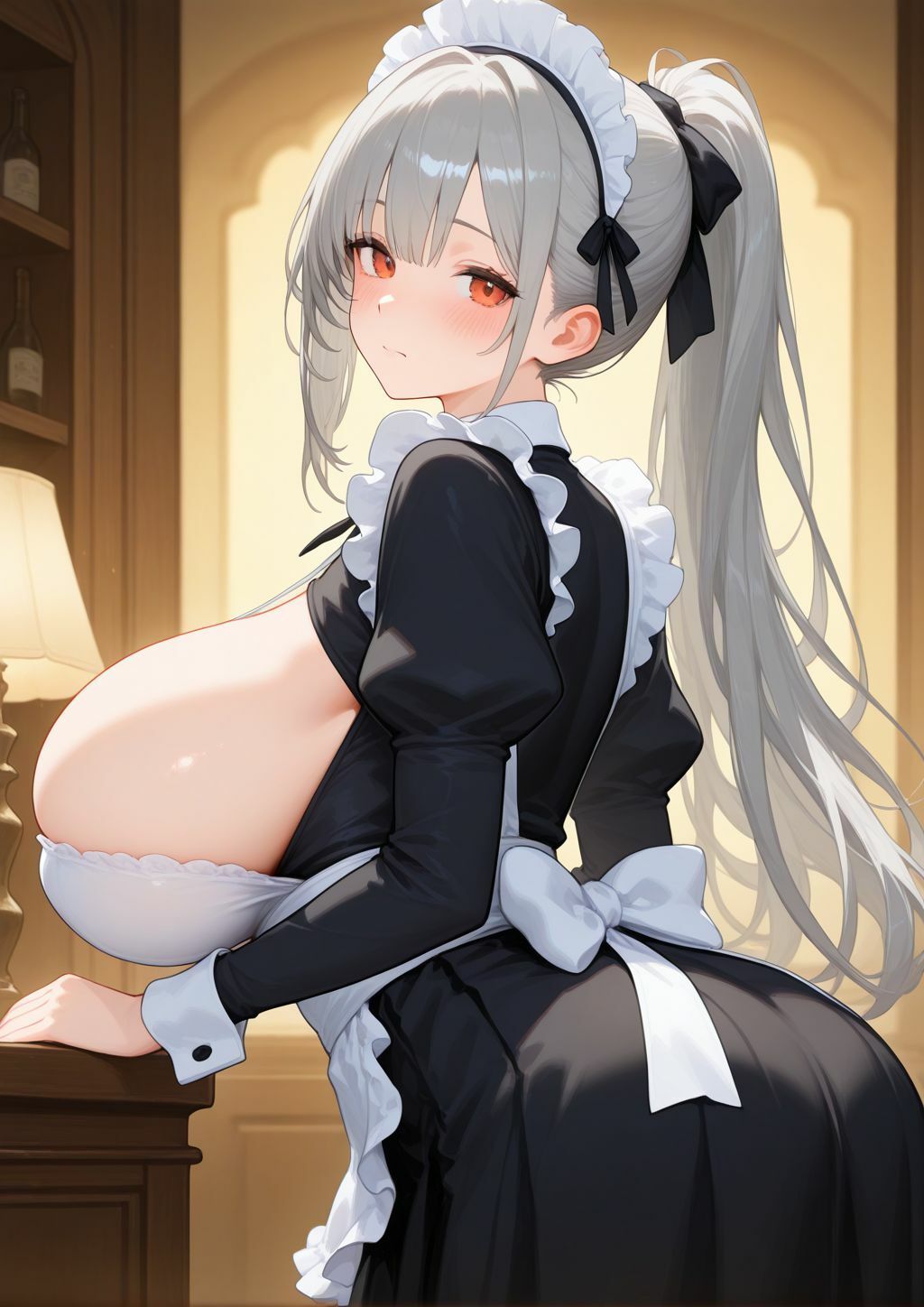 サンプル画像1:爆乳メイドの甘美なご奉仕(爆乳の園) [d_578110]