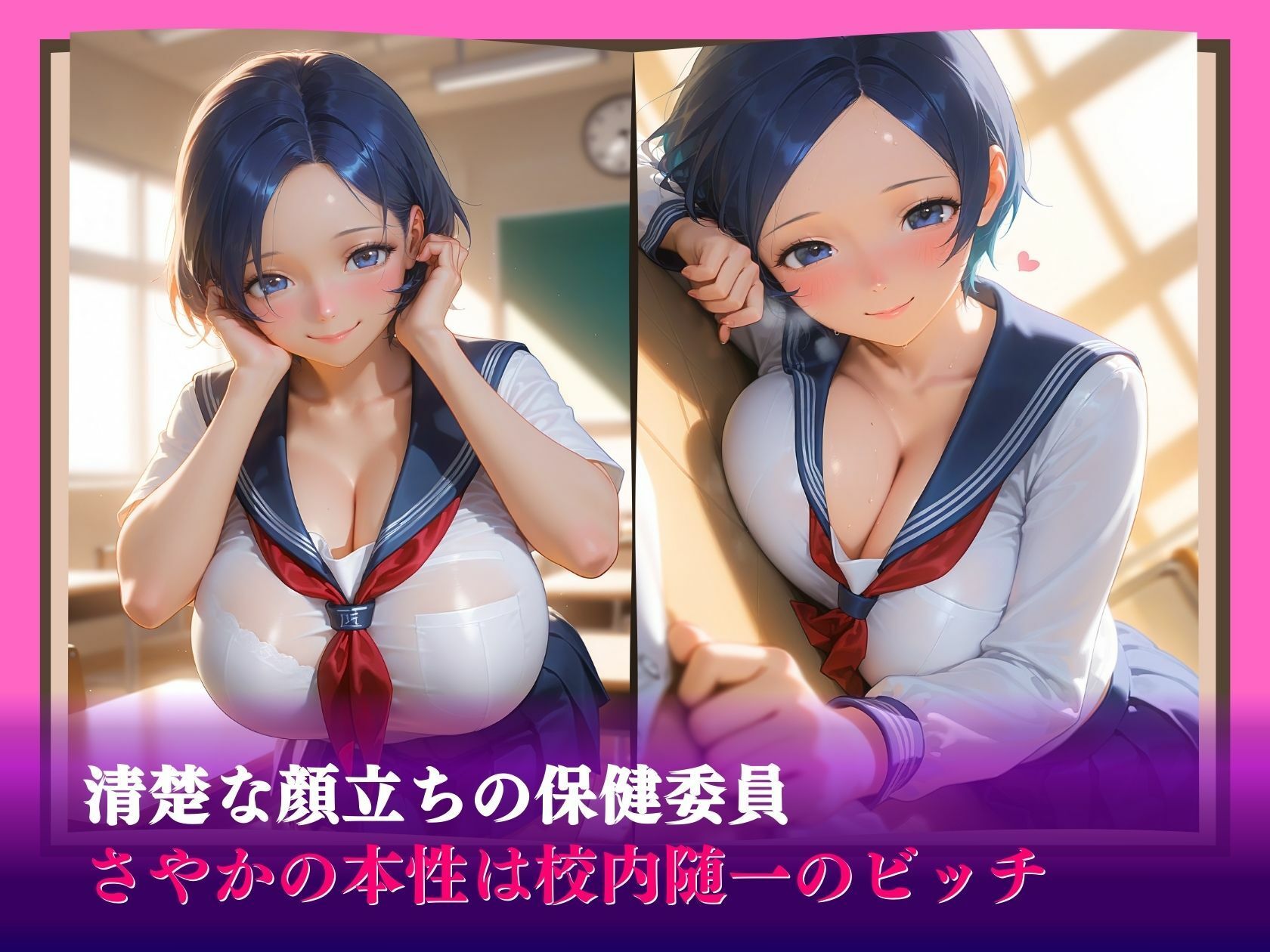 サンプル画像3:どすけべ保健委員〜淫らな本性〜「とりあえず生で（はーと）」(推し娘) [d_578147]