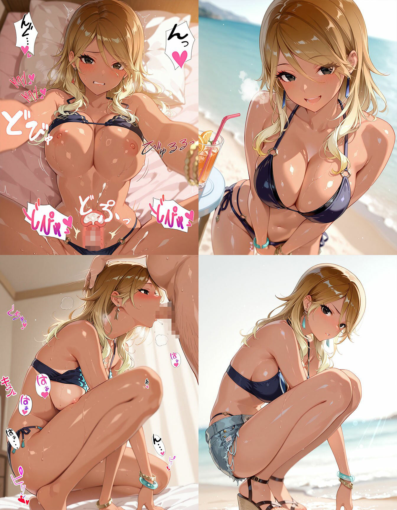 サンプル画像5:黒ギャルアイドル 即オチ2コマ(事務びーむ) [d_578197]