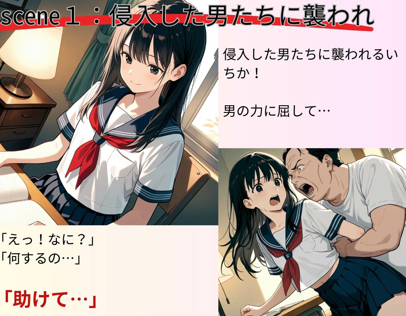 快感の臨界点を突破され陥落!侵入男たちの肉棒に堕ちた美少女 画像4