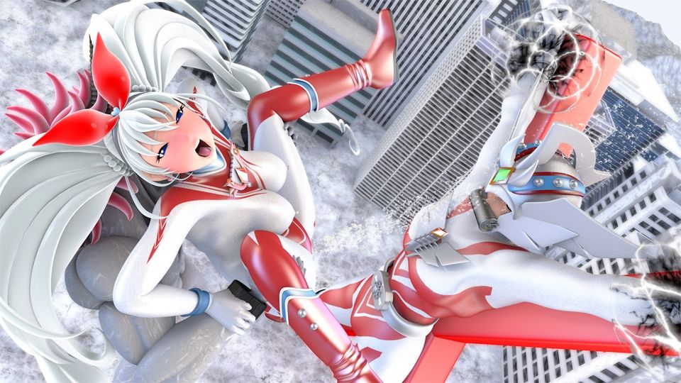 サンプル画像2:光の女神メロディナVSユニコーン星人・仲間の目の前で(四次元少女ネオス) [d_578253]