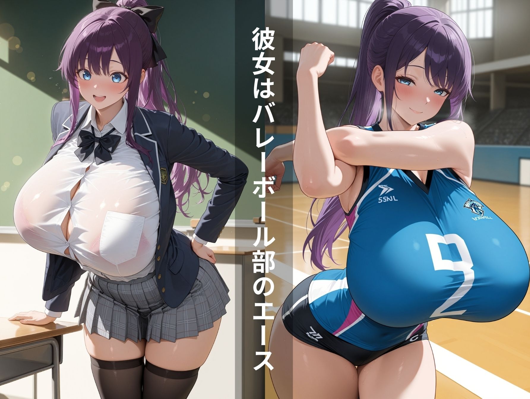 サンプル画像3:爆乳スポーツ女子のちょっとえっちな学園性活(（株）zou乳業) [d_578297]