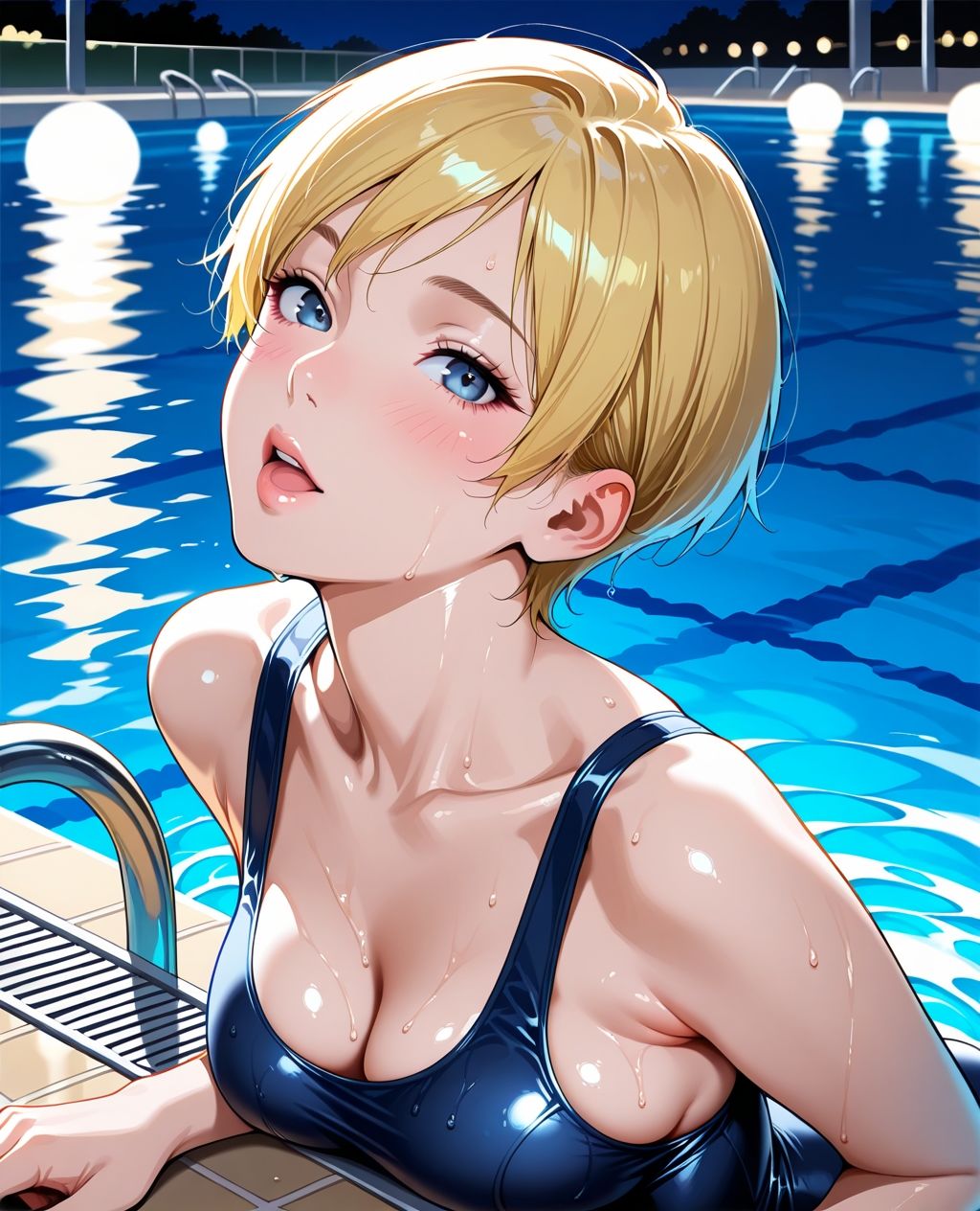 サンプル画像1:スク水パラダイス☆ 深夜プール編(カズン) [d_578320]