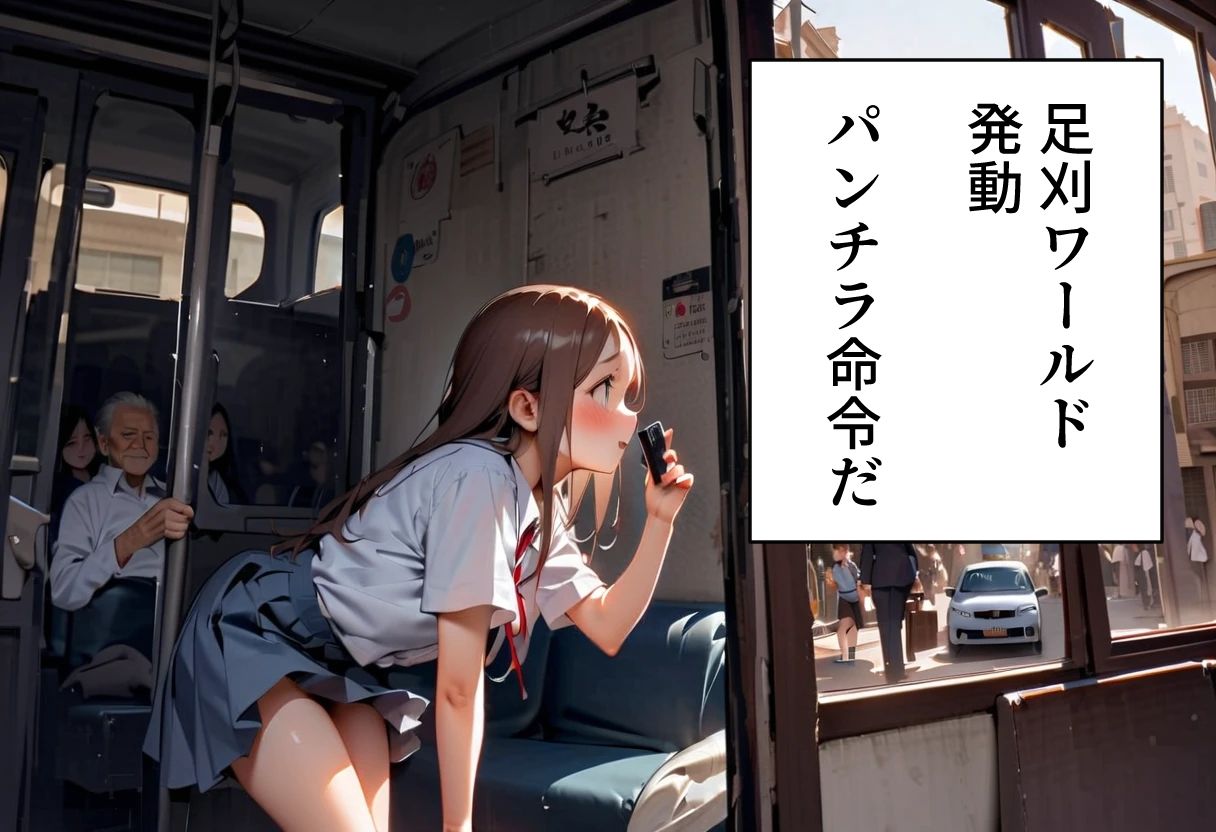 サンプル画像3:足パパがイク！  パンチラ電車編(コーンパン) [d_578340]