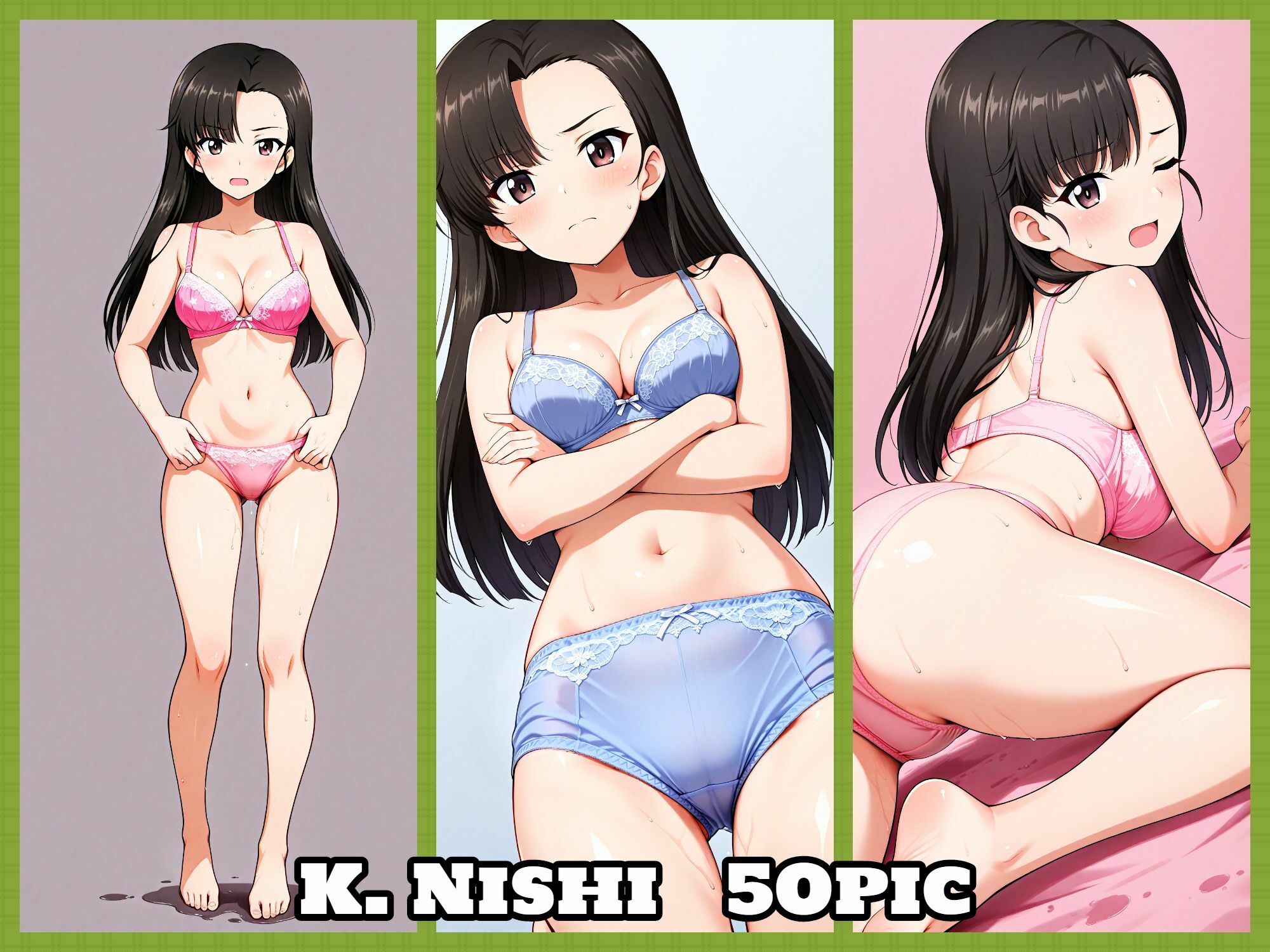 Girls underwear panties and bra 知波単学園編 画像3