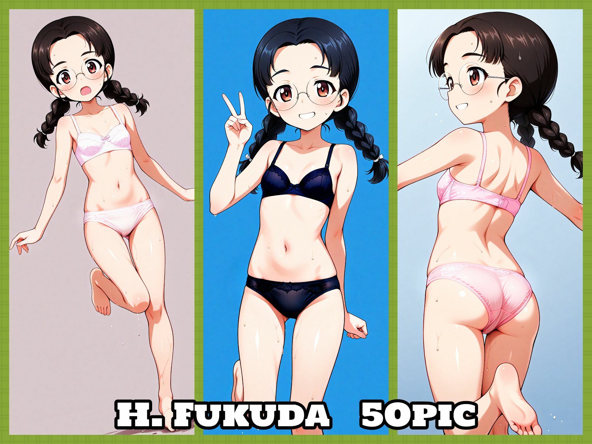 サンプル画像4:Girls underwear panties and bra 知波単学園編(令和の池田亀太郎) [d_578426]