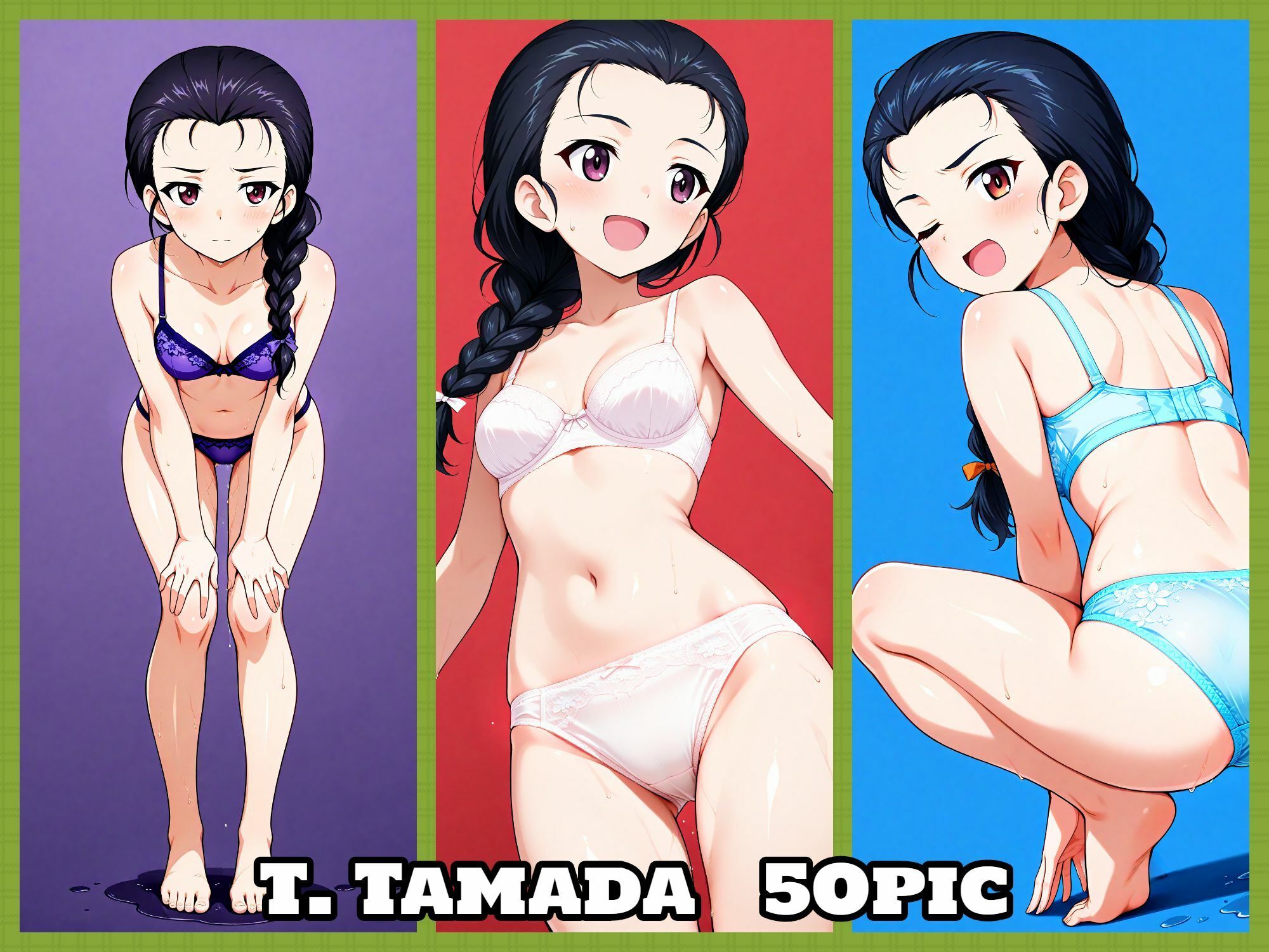 Girls underwear panties and bra 知波単学園編 画像5