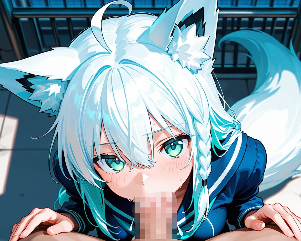 【エロ漫画】ホ〇ライブIF〜白上フ〇キは淫乱である4