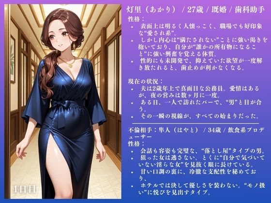 サンプル画像2:人妻NTR 灯里（27）  〜3ヶ月間のSEX記録 74ページ〜(IYASHI) [d_578443]