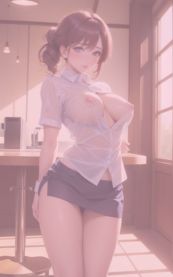 美巨乳露わ 超絶SEXYウェイトレス 画像5