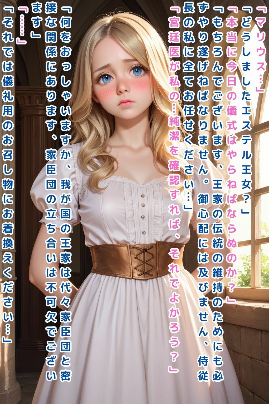 サンプル画像3:女王陛下の戴冠式〜処女膜検査と種付けの儀〜【セリフ付き本編30P】(ツンドラ) [d_578720]