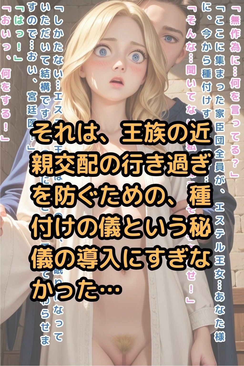 女王陛下の戴冠式〜処女膜検査と種付けの儀〜【セリフ付き本編30P】 画像5