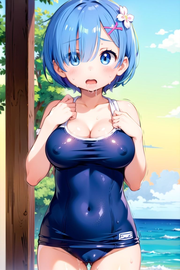 サンプル画像6:Y氏の秘蔵写真日記〜レム（リゼロ）(AI画像クラブ) [d_578729]