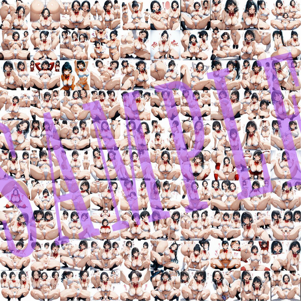 サンプル画像4:ランジェリー＆ボウタイキャラクターコレクション（Lサイズ）Vol.01(滝ノ川技術研究所) [d_578806]