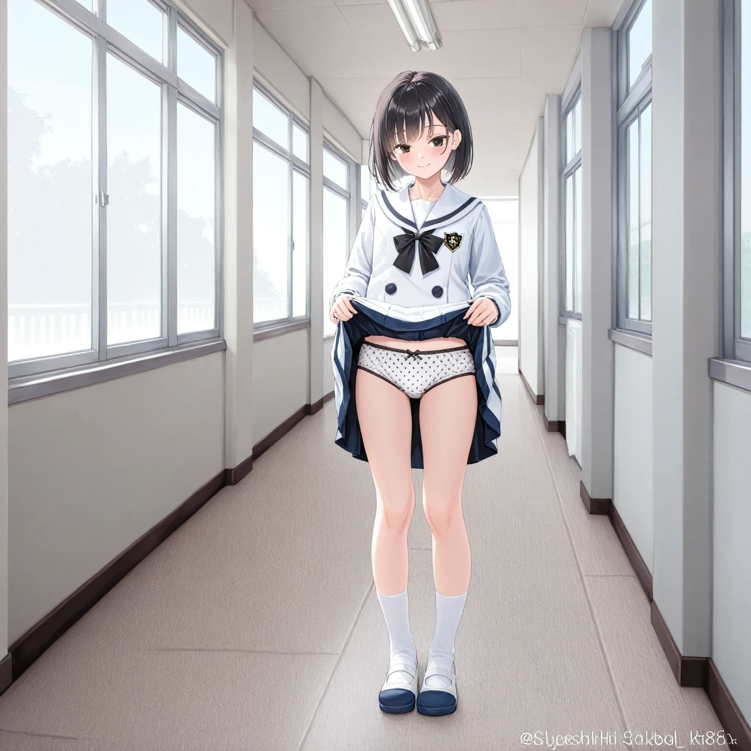 サンプル画像1:私立学校のパンチラさつえいかい（500枚）(はなはな出版) [d_578833]