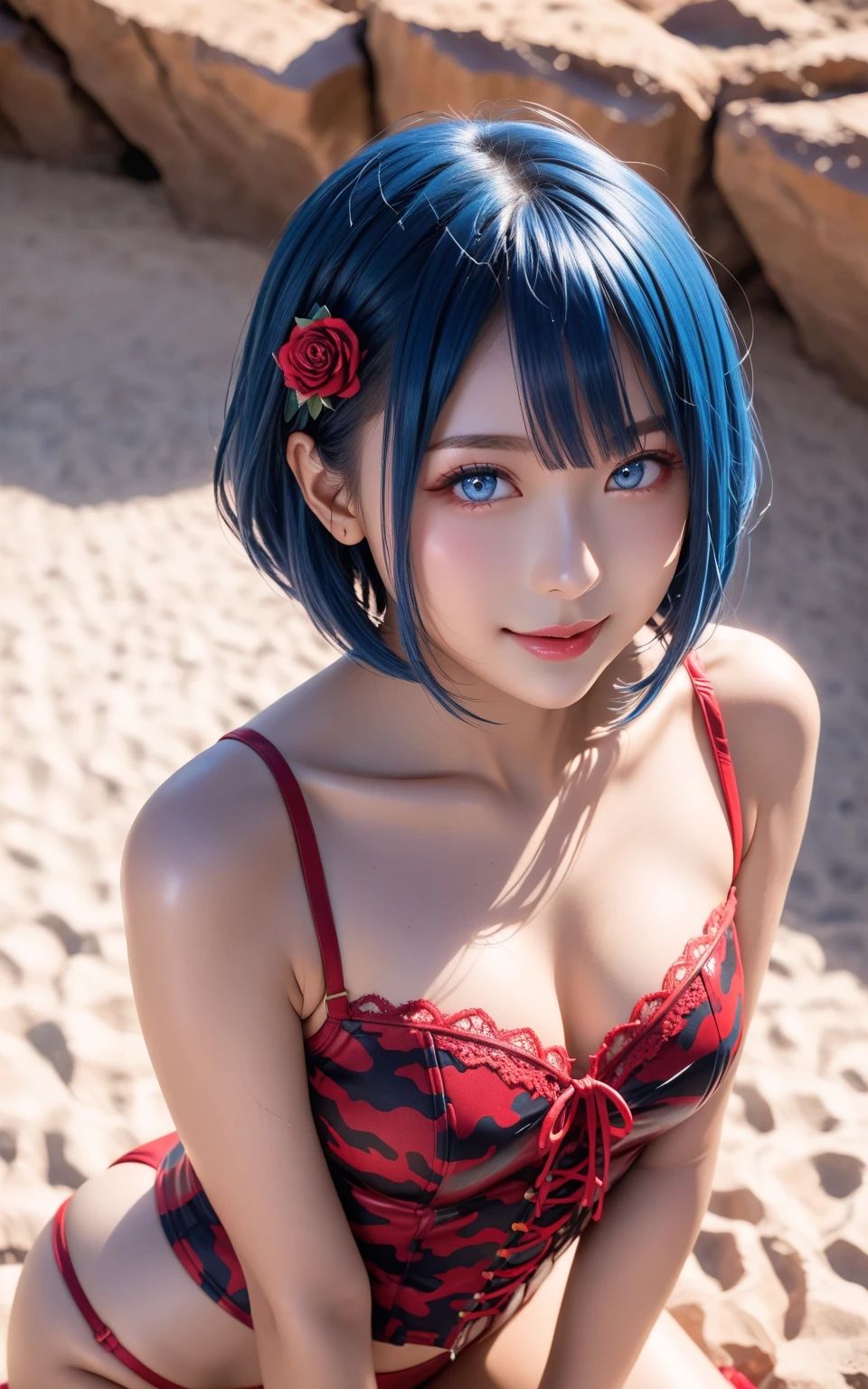 サンプル画像2:AI AOI – Dressed in a camouflage uniform -(Karasu Publishing) [d_578858]