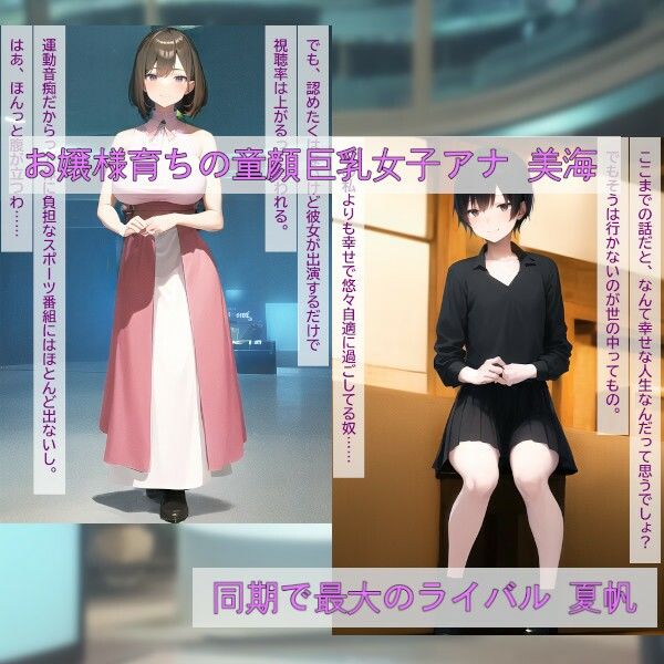 サンプル画像1:女子アナ残酷無残地獄への墜落〜同僚からの陰湿粘着嫉妬〜(fatallost) [d_578891]