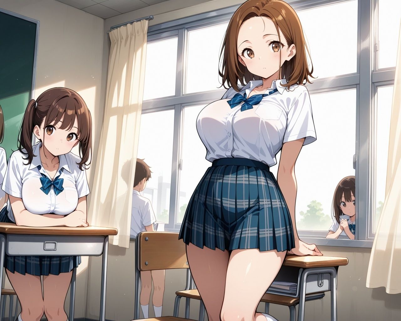 サンプル画像1:クラスイチ美少女の全裸当番:性処理ハメ撮り記(ろんどん肉圧ぷりん) [d_578919]