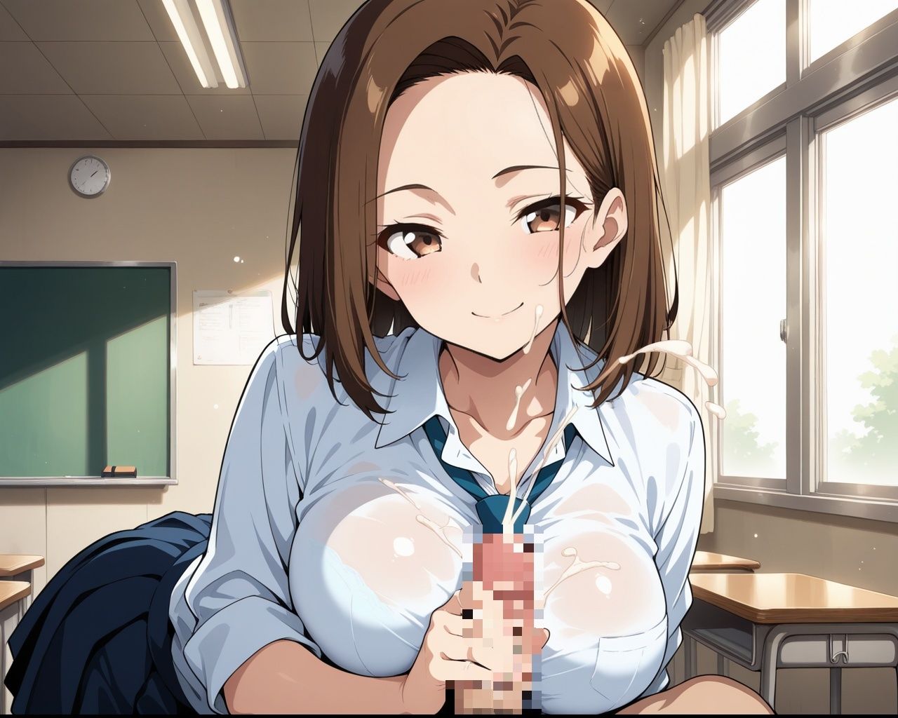 サンプル画像3:クラスイチ美少女の全裸当番:性処理ハメ撮り記(ろんどん肉圧ぷりん) [d_578919]