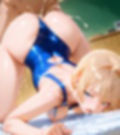 金髪美少女×スク水