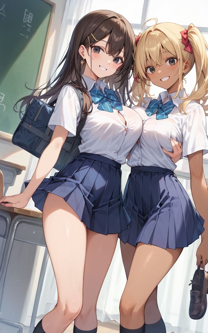 クラスのギャルに童貞を奪われた 画像1