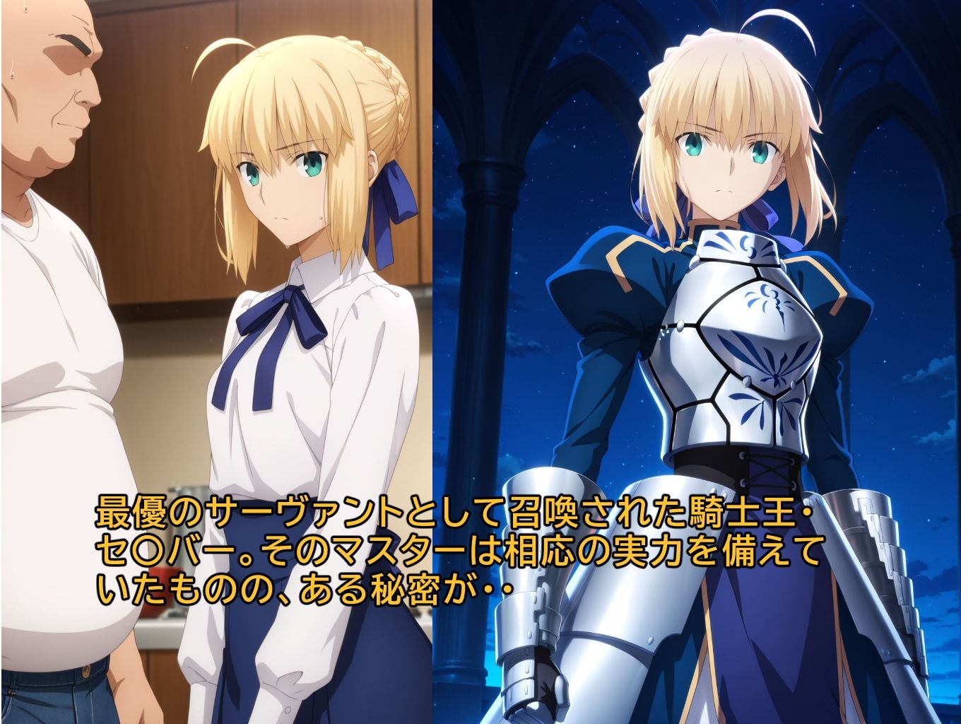 サンプル画像1:騎士王、絶倫のおっさんに召喚される(みみっくぼっくす) [d_579074]