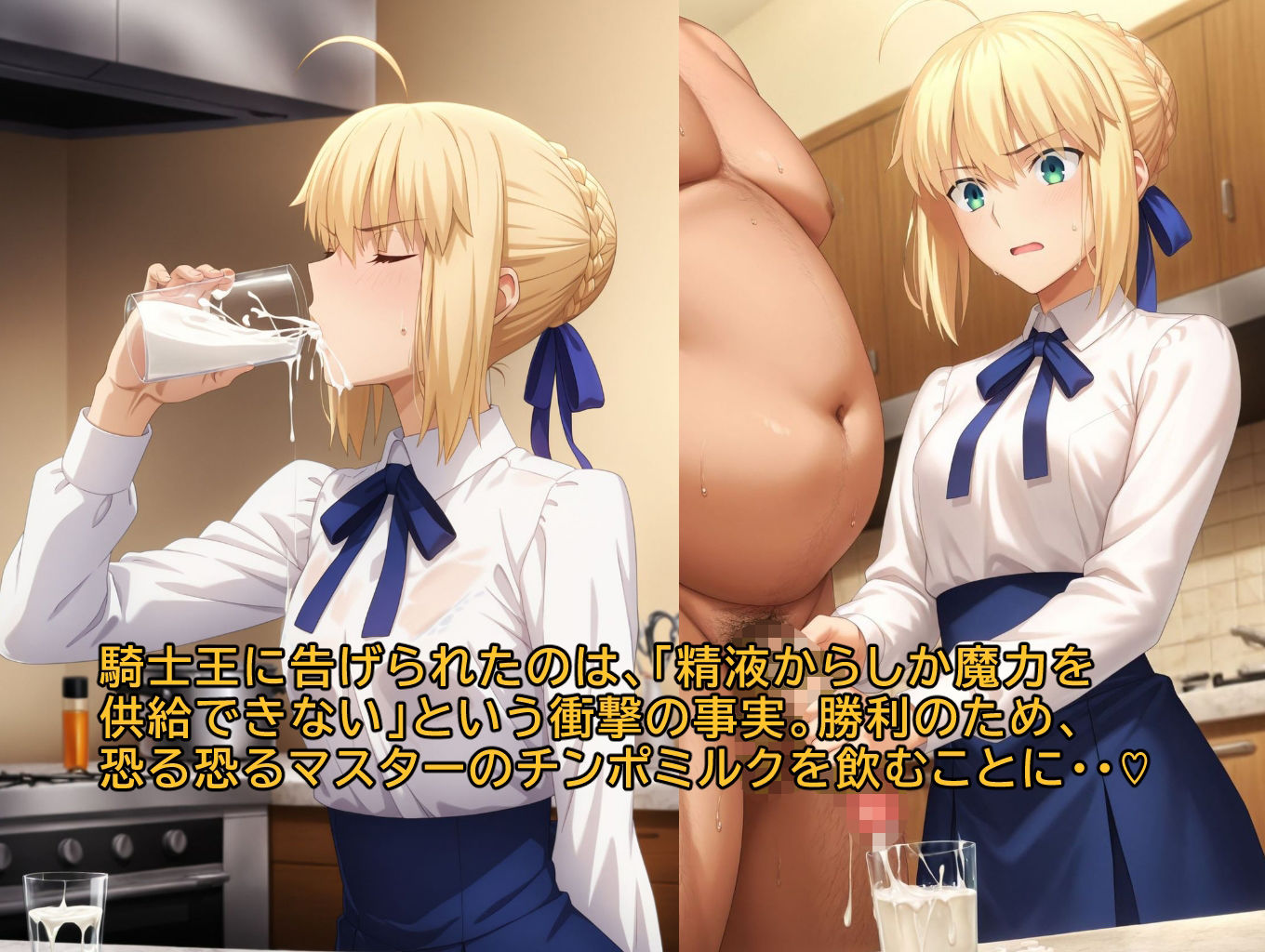 サンプル画像2:騎士王、絶倫のおっさんに召喚される(みみっくぼっくす) [d_579074]