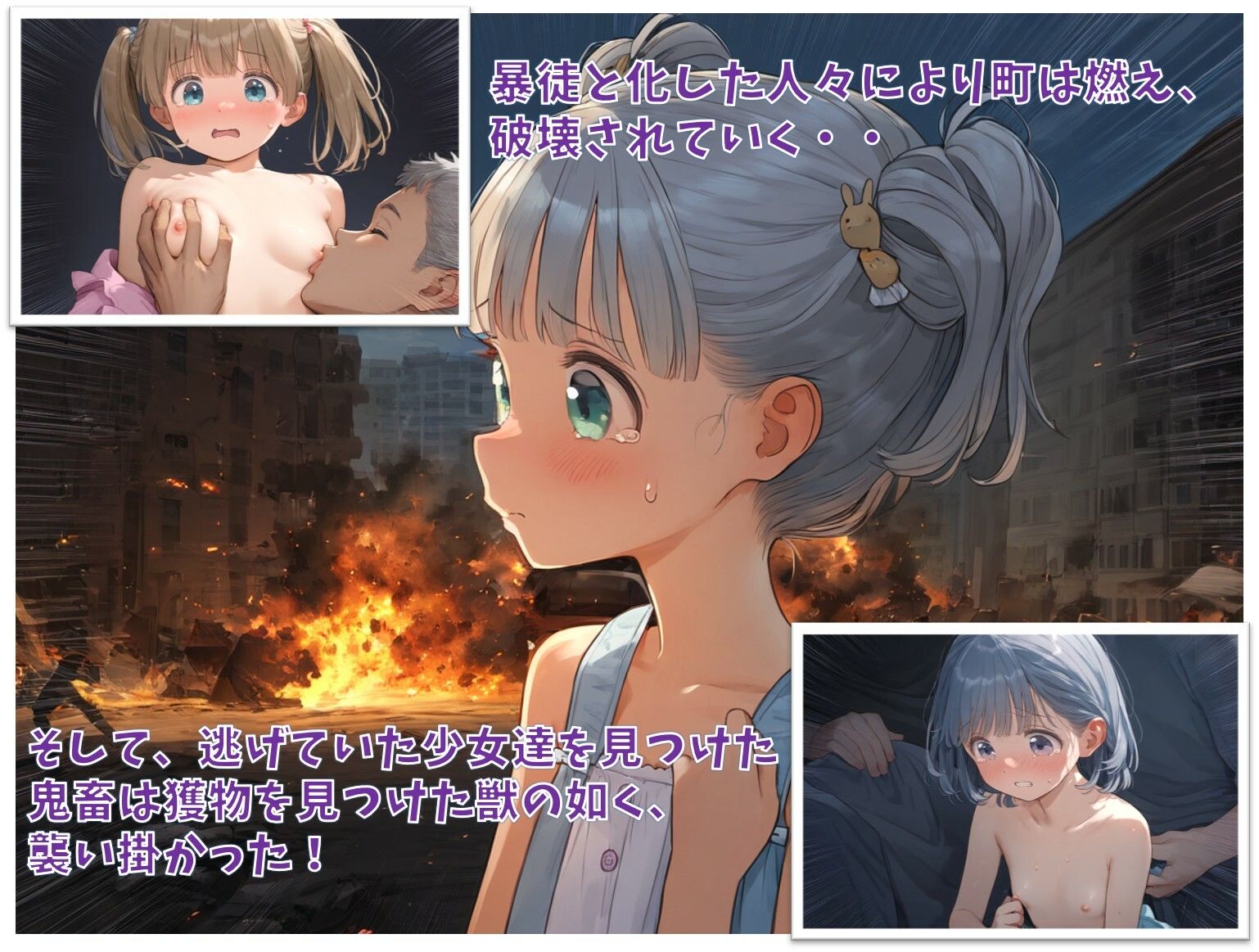 サンプル画像2:世界崩壊カウントダウン  〜残された時間で彼女達の全てをもらっちゃおう！〜(ジェル工房) [d_579098]