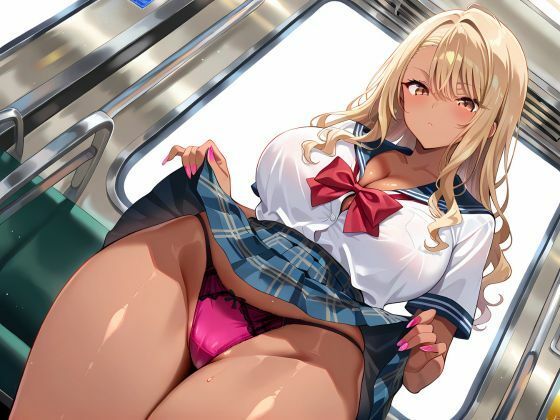 サンプル画像1:強●電車  〜痴●の快楽に溺れた黒ギャル女子校生〜(ママコチャ) [d_579113]