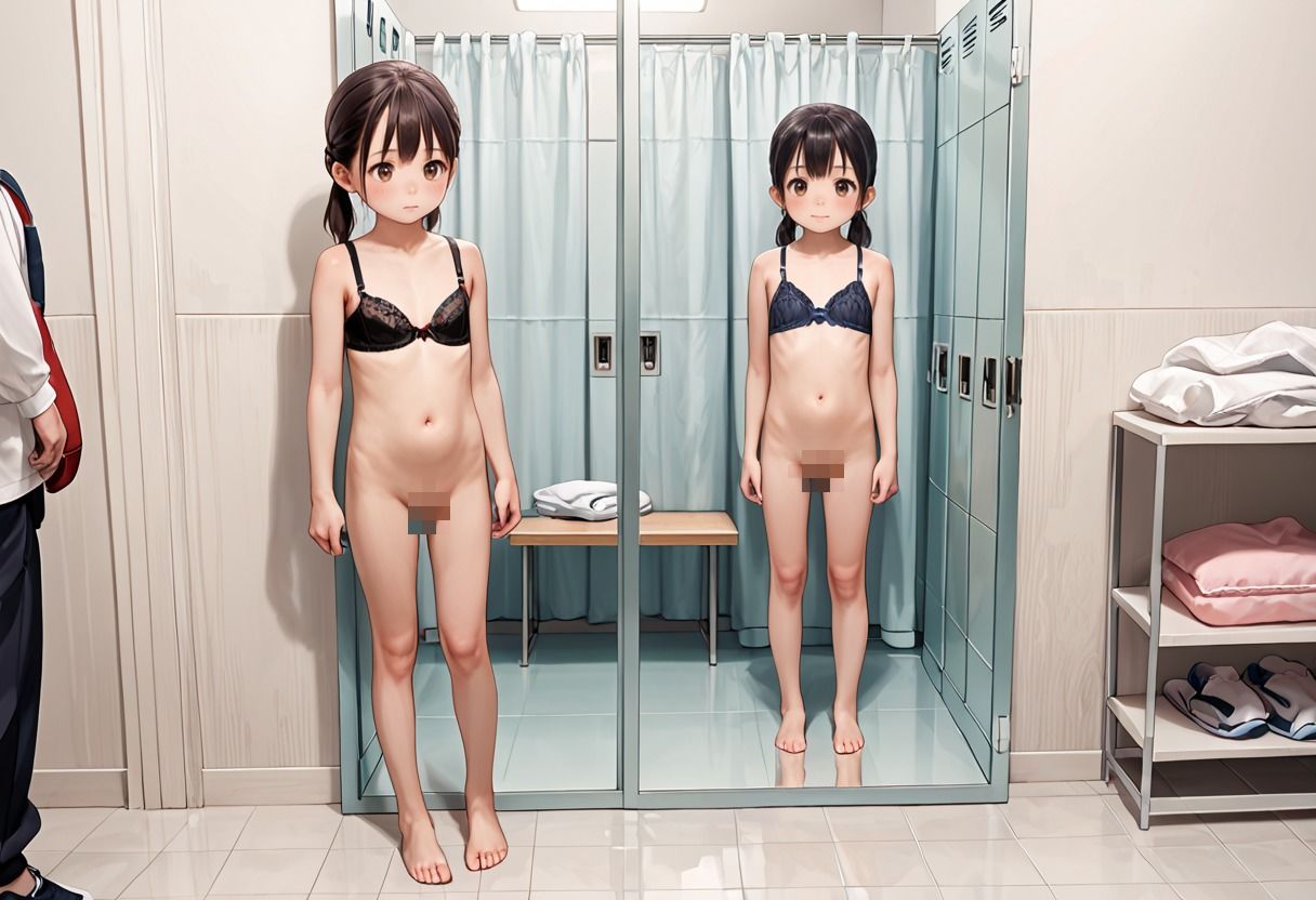 ちっぱい脱衣所SEX キモおじに犯●れた少女たち サンプル画像 2