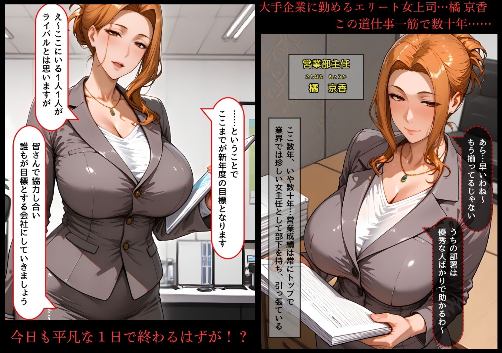 サンプル画像1:酒に酔い潰れた上司をこっそり寝取るつもりだったのに…(寅の穴) [d_579169]