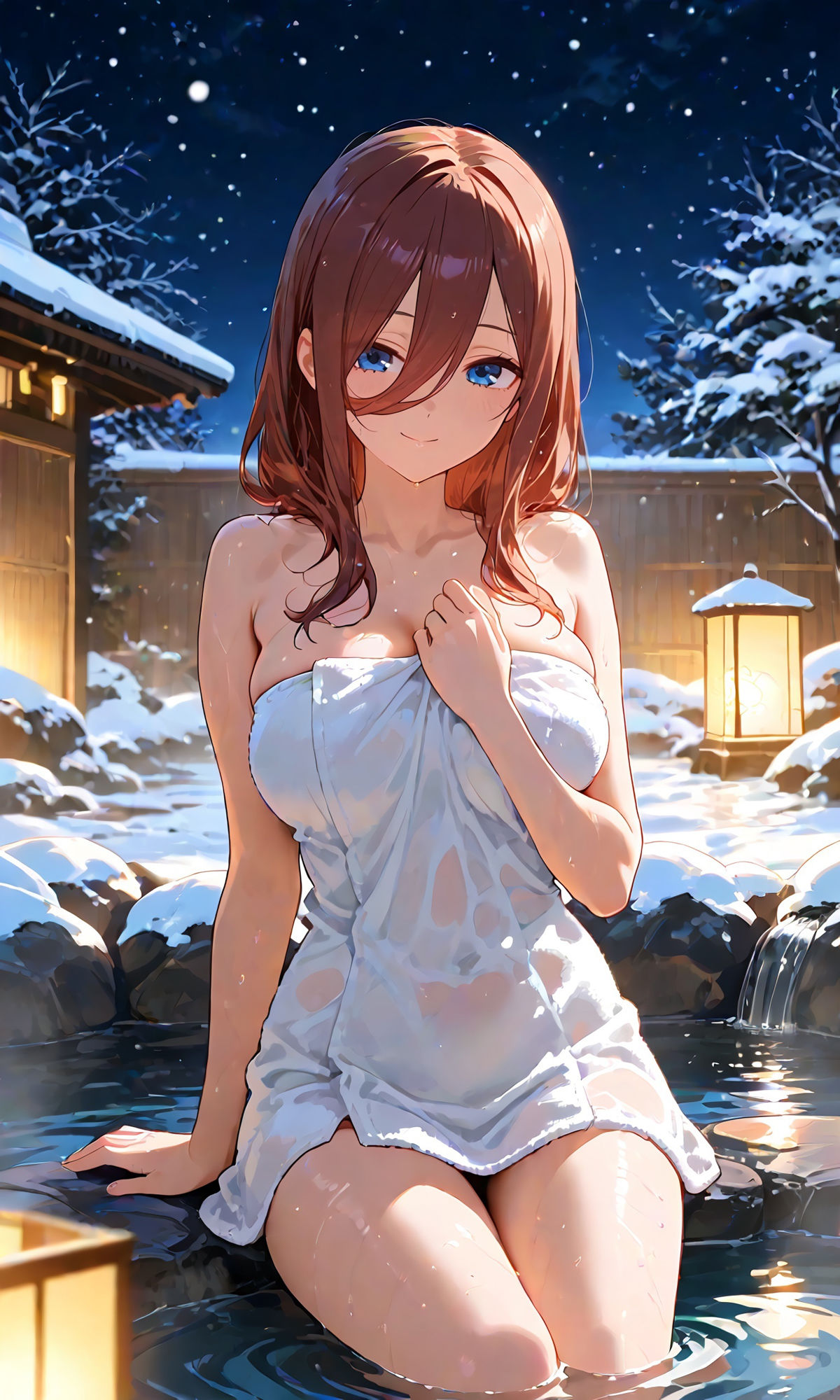 三玖と温泉えっち/CG242枚 画像1