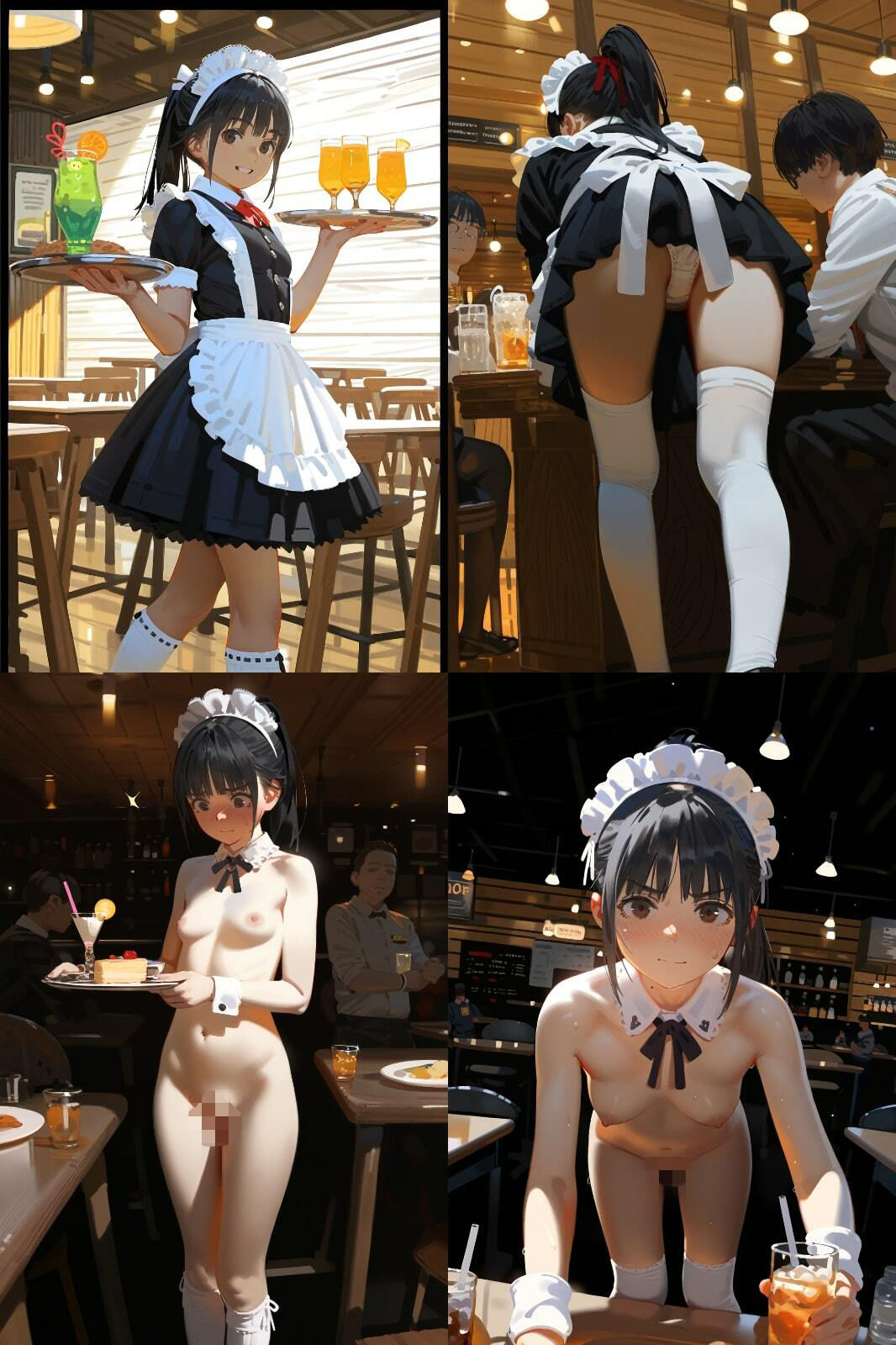 【500枚】クラスの女子のバイト先がHなサービスをしてる件 画像1