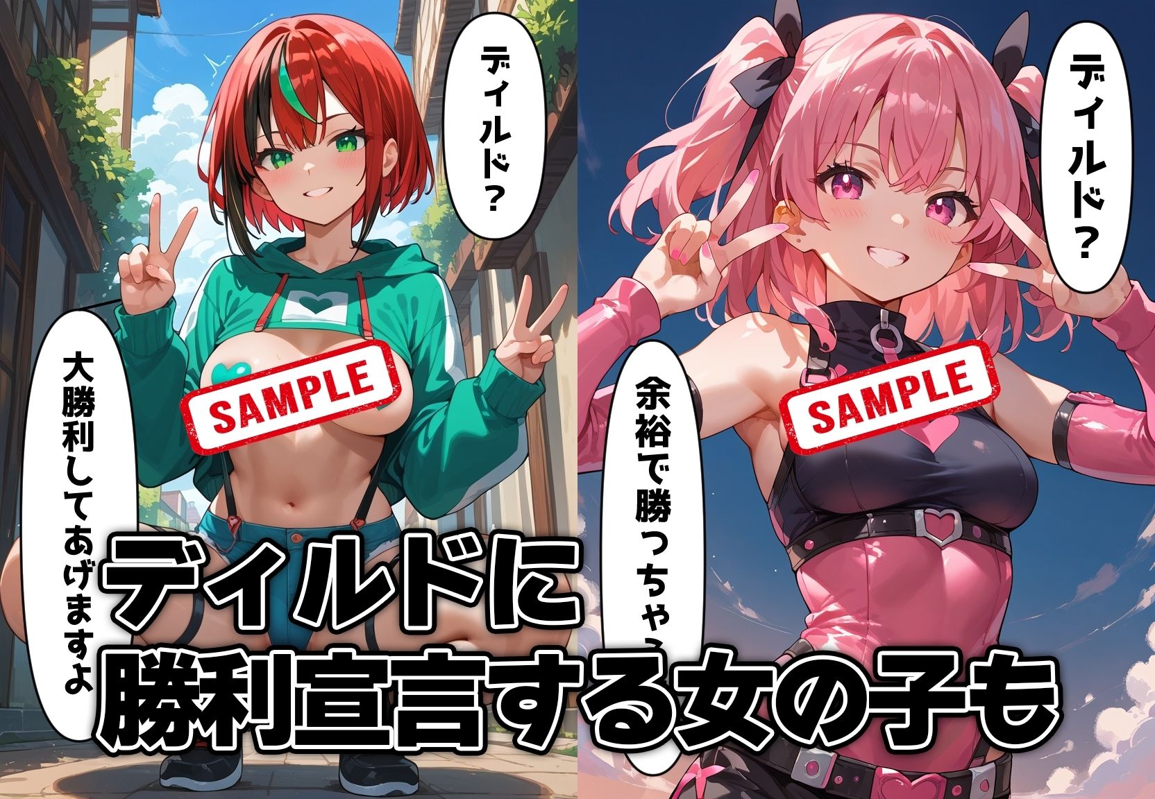 サンプル画像1:ディルドオナニーでイキまくる女の子たち(ぺろペディア) [d_579230]