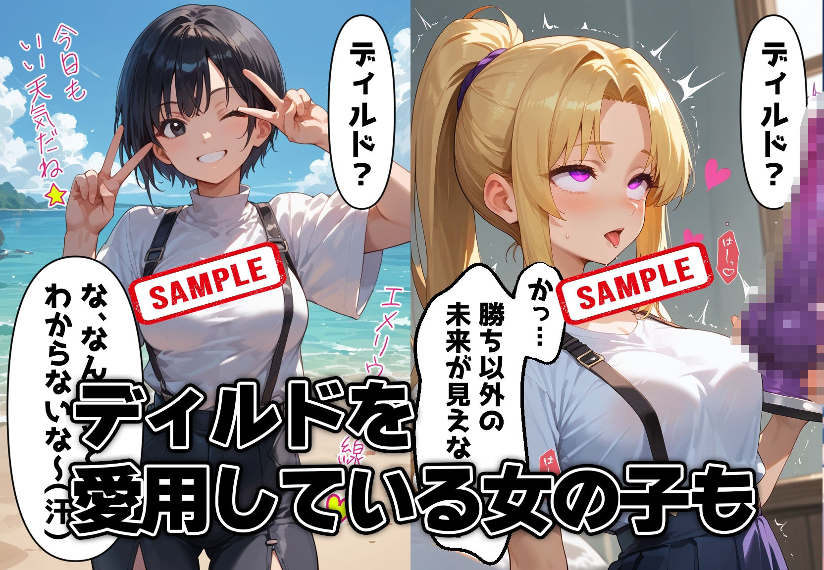 ディルドオナニーでイキまくる女の子たち 画像2