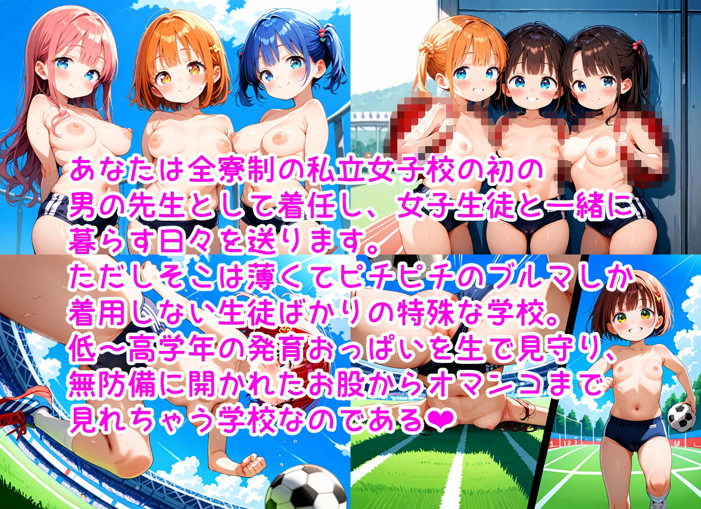 【R18】はだかブルマ部2 画像1
