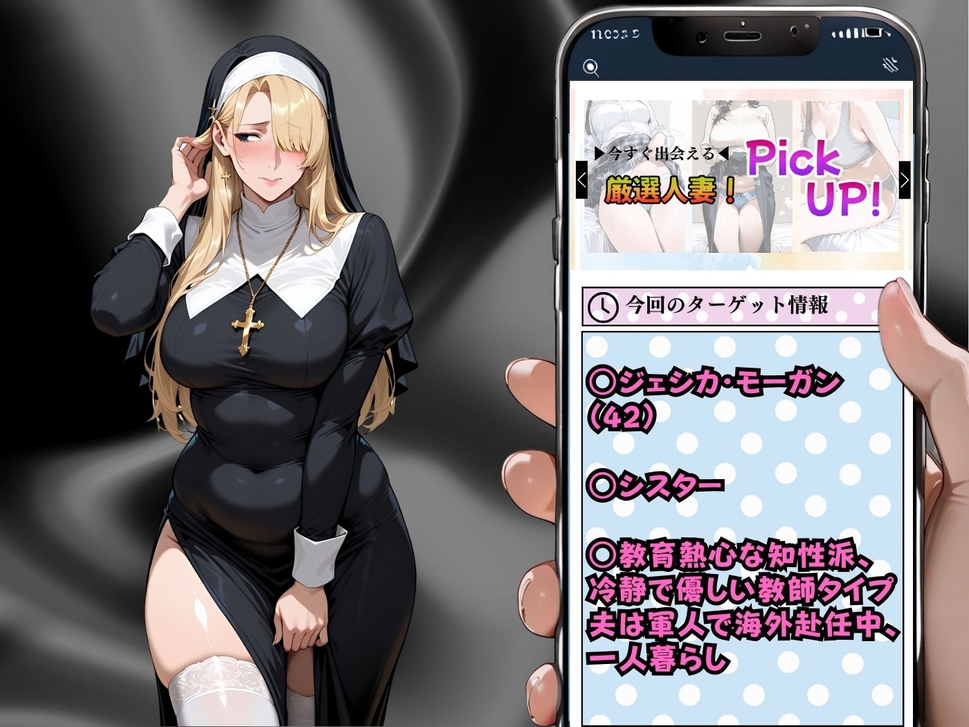 肉感人妻種付け〜金髪ぽっちゃりシスターもち○棒にメロ逝き堕ち〜 画像2