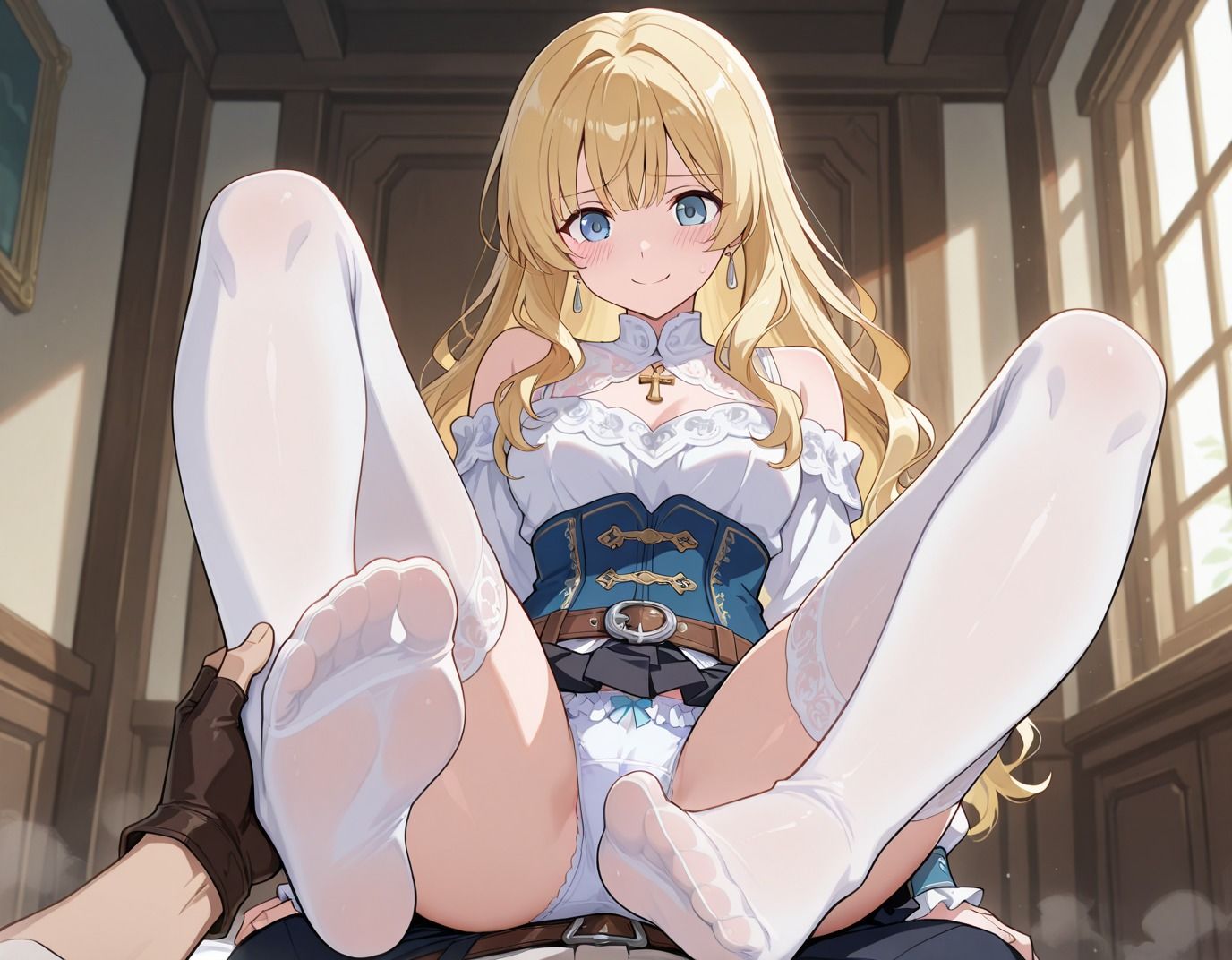 【205枚】アリシア・ヴェルスターのエロい足コキで大量射精したいっ！【オリジナル】［205 photos］ I want to ejaculate a lot with Alicia Werster erotic footjob！ ［Original］_1