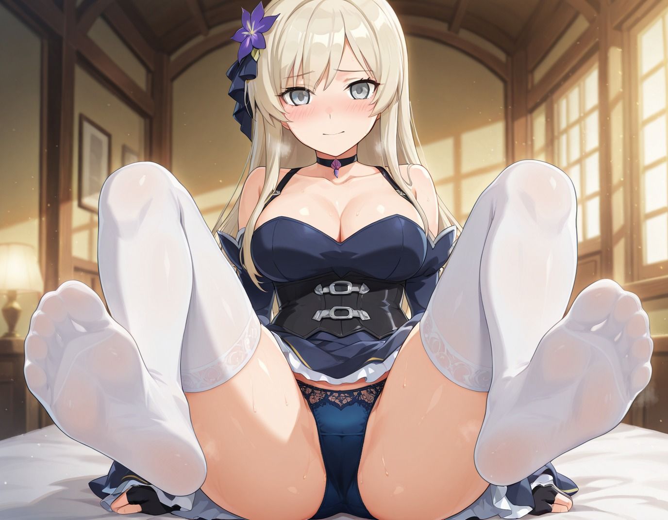 サンプル画像2:【164枚】アイシャ・フロストヘイルのエロい足コキで大量射精したいっ！【オリジナル】［164 photos］ I want to ejaculate a lot with Aisha Frosthale erotic footjob！ ［Original］(アトリエくろてふ) [d_579308]