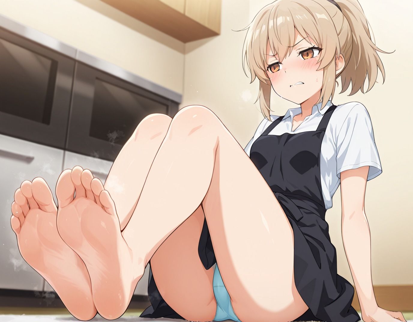 【227枚】奥瀬柚葉のエロい足コキで大量射精したいっ！【オリジナル】［227 photos］ I want to ejaculate a lot with Okuse Yuzuha erotic footjob！ ［Original］ 画像5