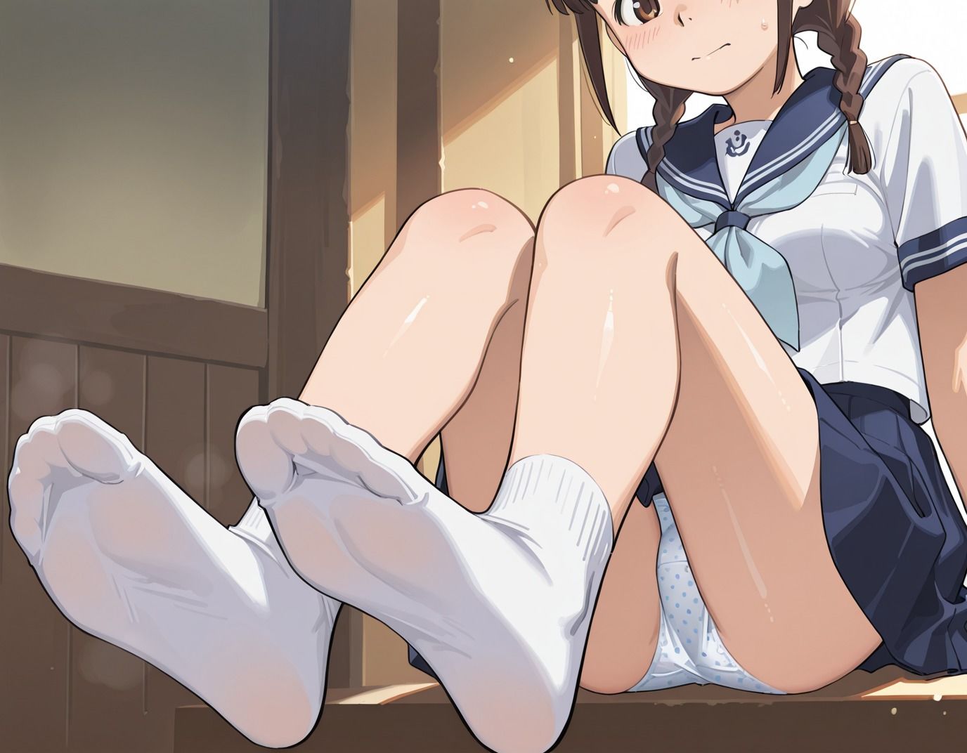 【237枚】小櫃ひなたのエロい足コキで大量射精したいっ！【オリジナル】［237 photos］ I want to ejaculate a lot with Hinata Obitsu erotic footjob！ ［Original］