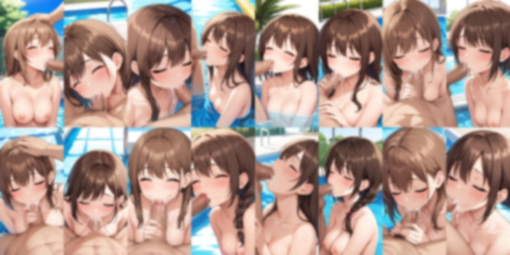 貸し切りプールでフ〇ラさせまくった【500枚】 画像8