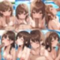 貸し切りプールでフ〇ラさせまくった【500枚】