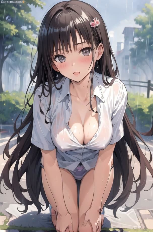 サンプル画像2:【はだかの幼馴染】 日常とは異なる風景が広がる教室 いつからこうなったんだろう・・ 君の湿ったYシャツが 色っぽいくて仕方がない  ＃17(美女の親指) [d_579454]