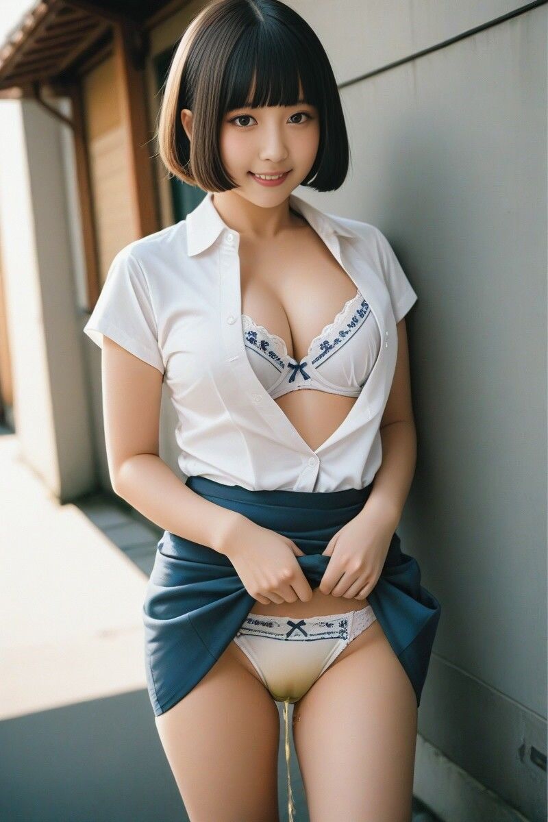 サンプル画像2:おもらしを見せてくれる同僚(P-AI planning) [d_579490]